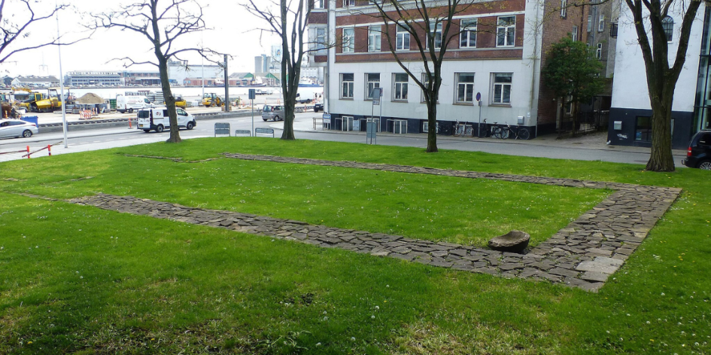 Sankt Oluf Kirke fundamentmarkering