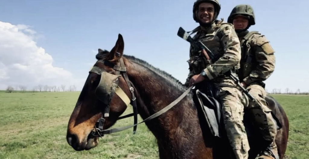 russian soldier horses
