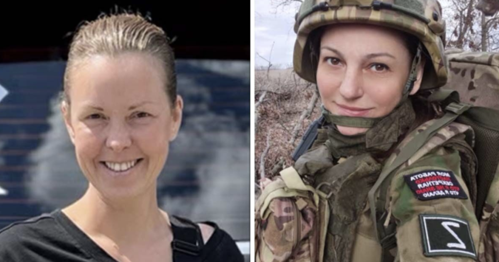 russia female soldier