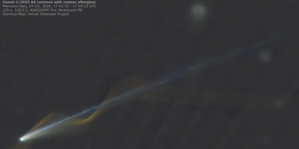 A6 Lemmon meteor afterglow