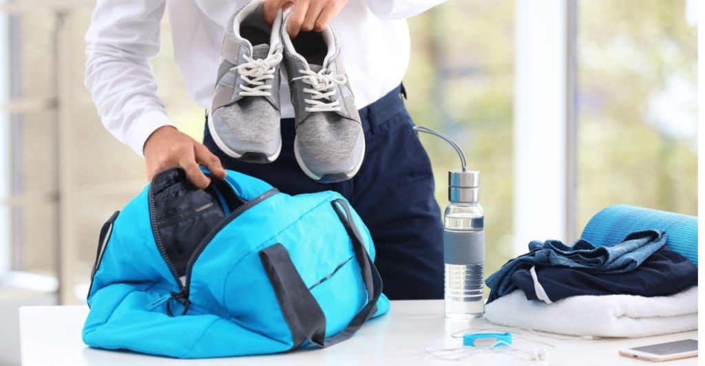 Workout, bag, träningsväska