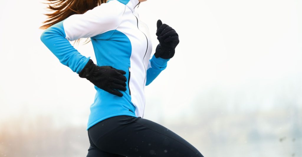 Running, winter, outdoor