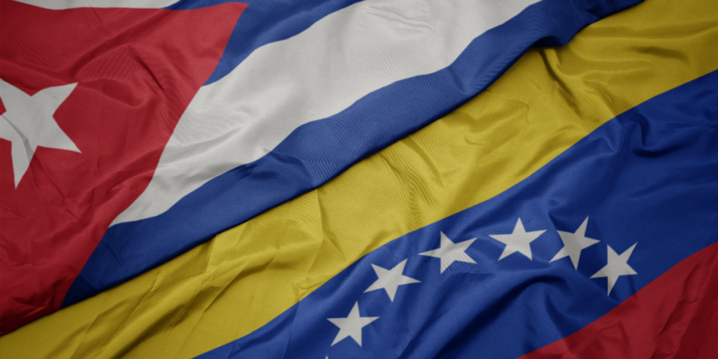 Cuba, Venezuela, flags