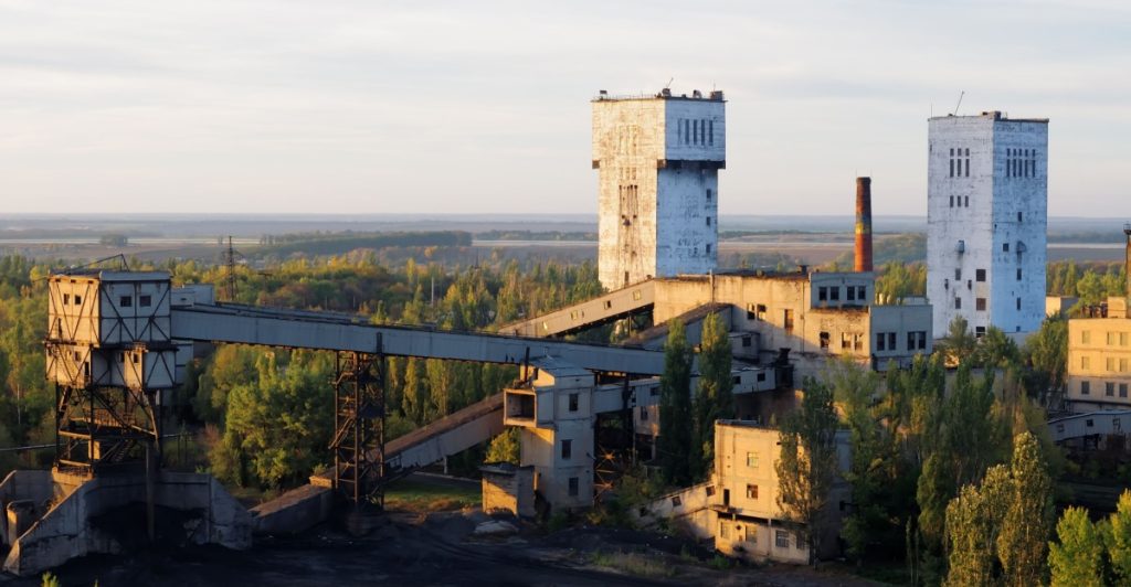 Coal mine Donetsk, gruva, kol