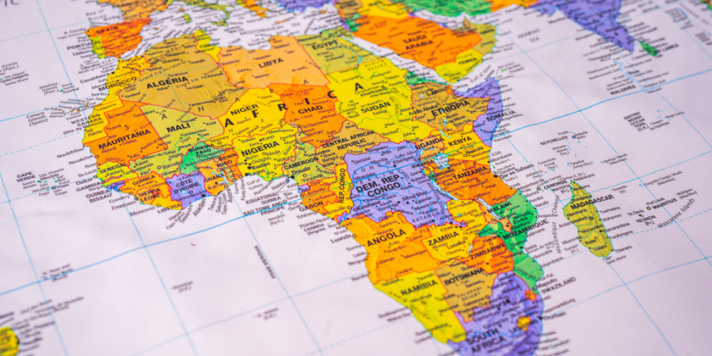 Africa, map