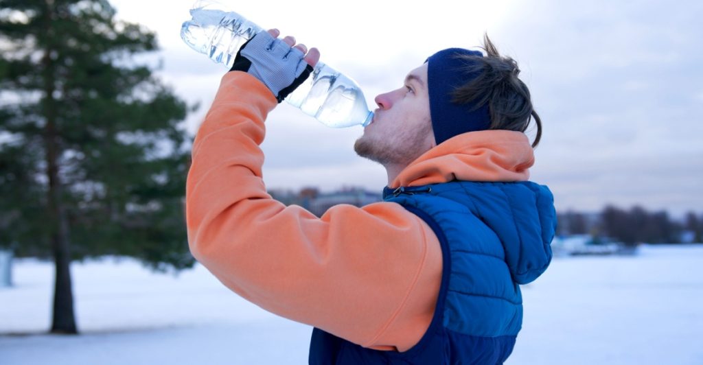 Drinking water, runner, running