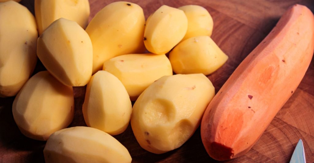 Potatoes, sötpotatis,