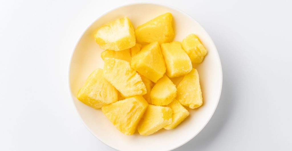 Frozen pineapple
