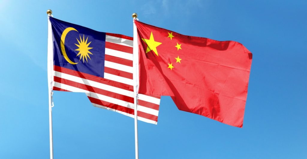 Chinese flag, Malaysian flag