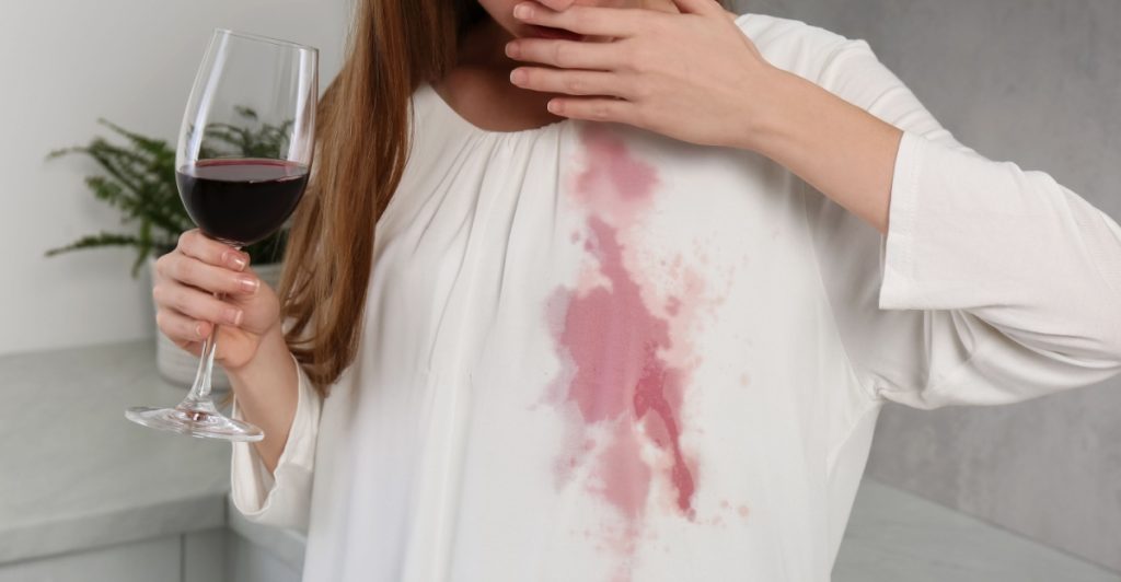 Red wine, clumsy, klumpig