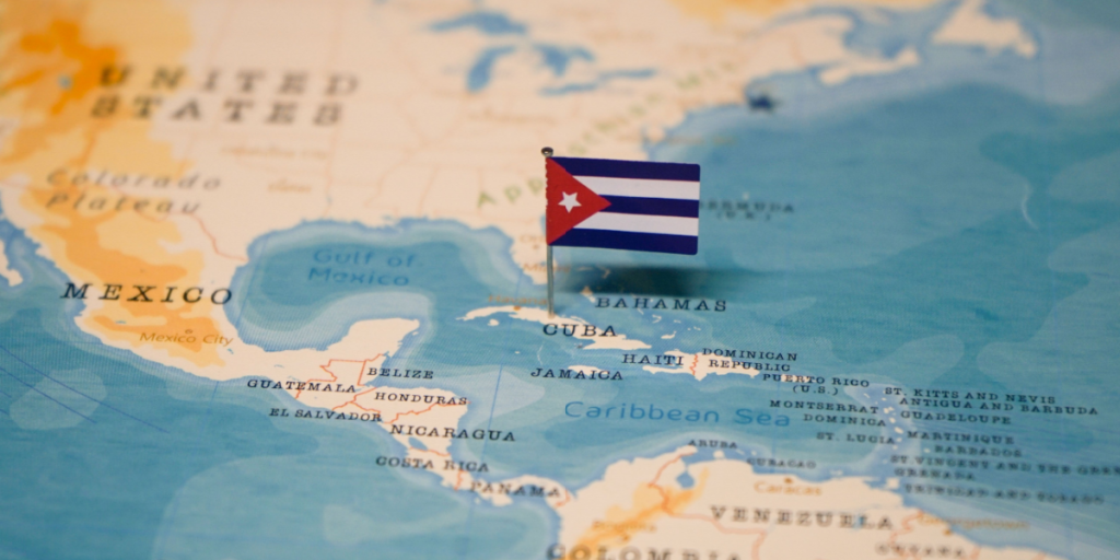 Cuba, map