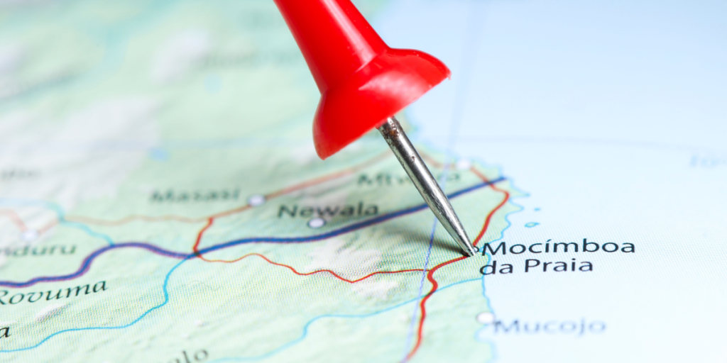 Mocimboa da Praia, Mozambique, map