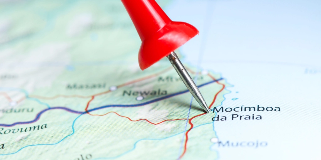 Mocimboa da Praia, Mozambique, map