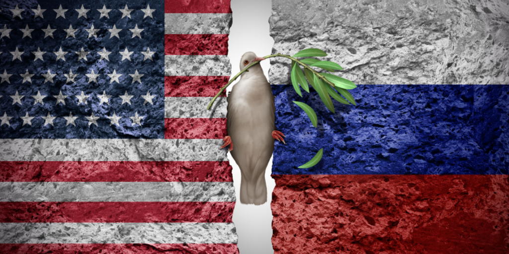 USA, Russia, peace, olive branch
