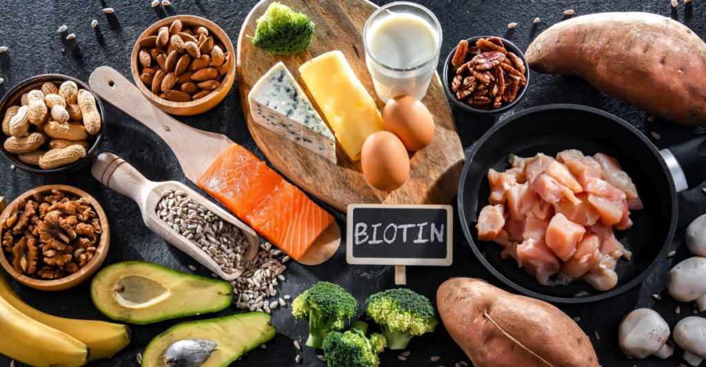 Biotin, food