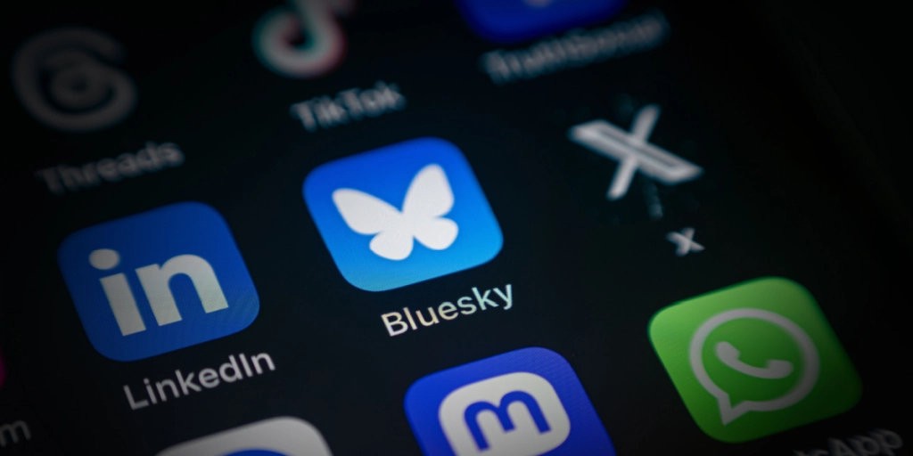 Social media, BlueSky, LinkedIn, X