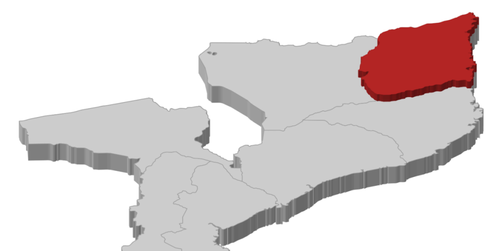 Cabo Delgado, Mozambique, map