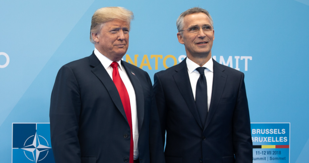 Jens stoltenberg, donald trump