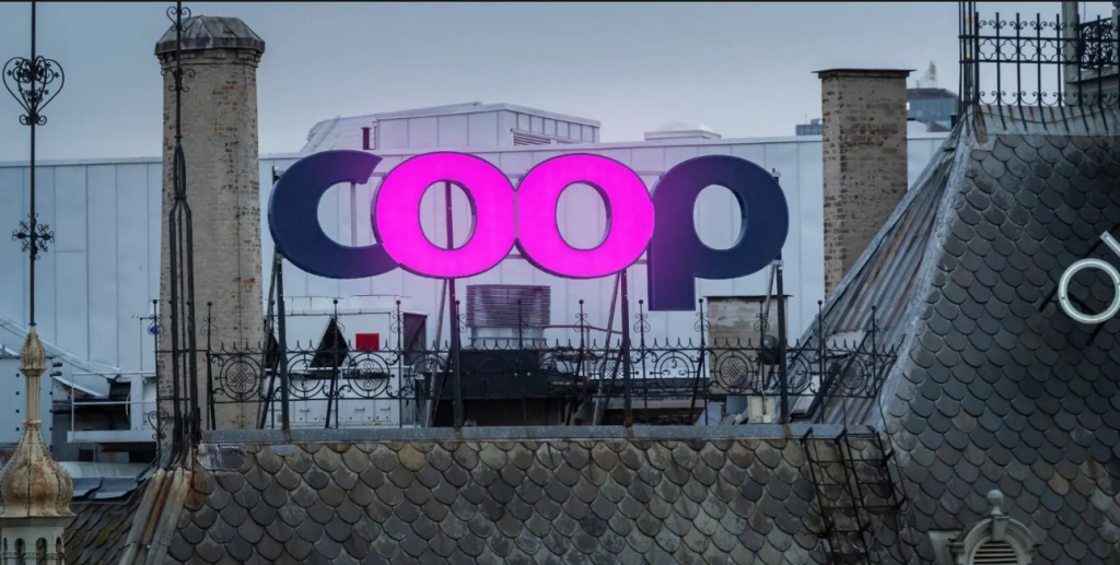 Coop logo, brystkreft, brystkræft, breast cancer support