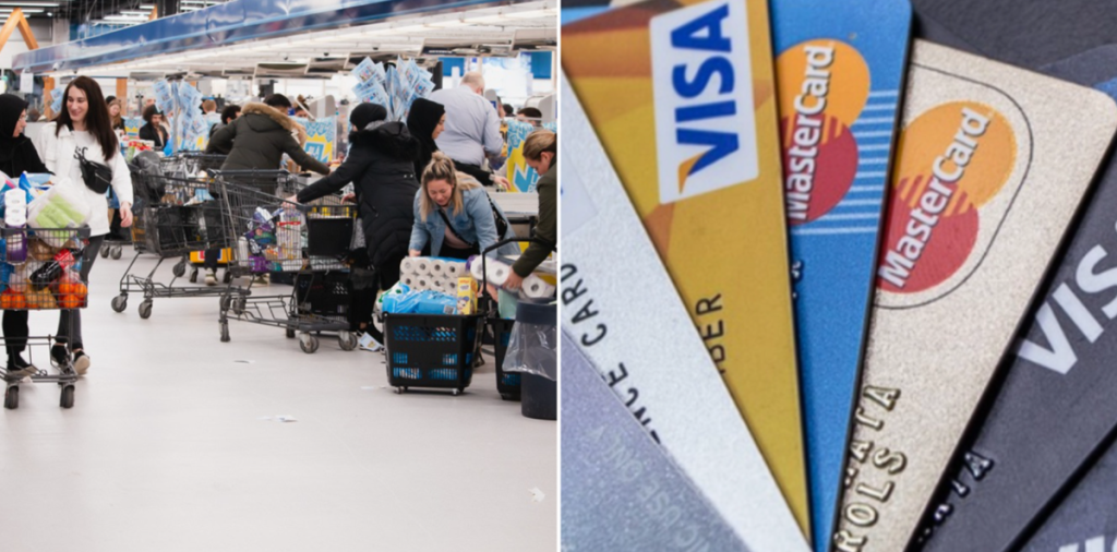 bilka, visakort, dankort, mastercard