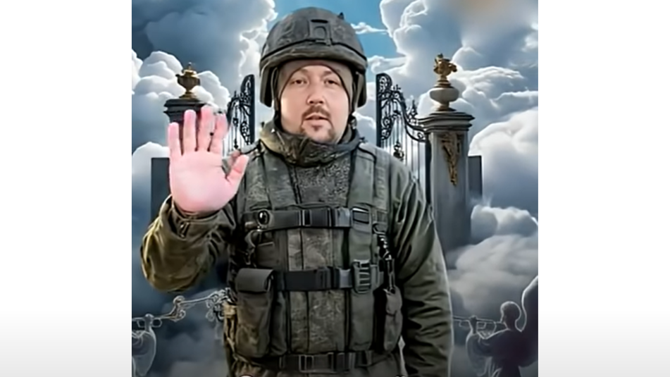 dead russian soldier deepfake video AI