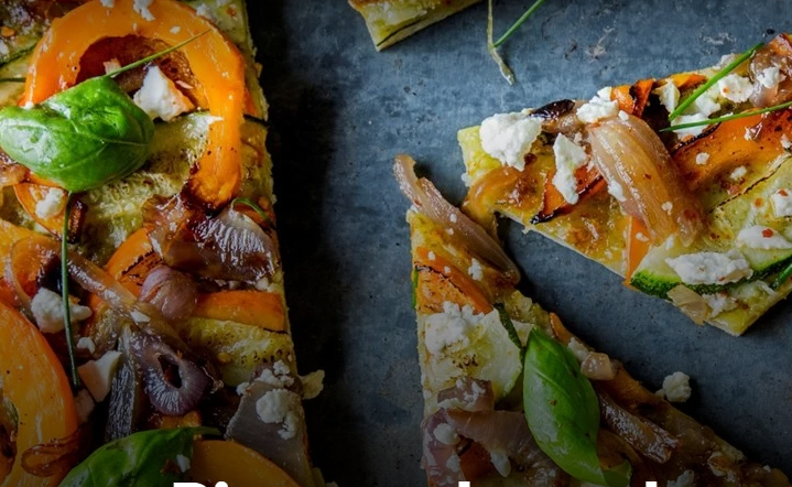 Pizza med gresskar, græskar, pumpkin