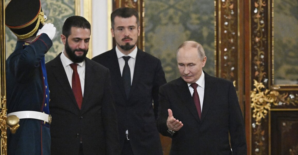 Vladimir Putin, Ahmed al-Sharaa