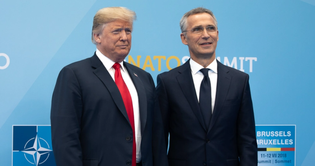 Jens stoltenberg, donald trump
