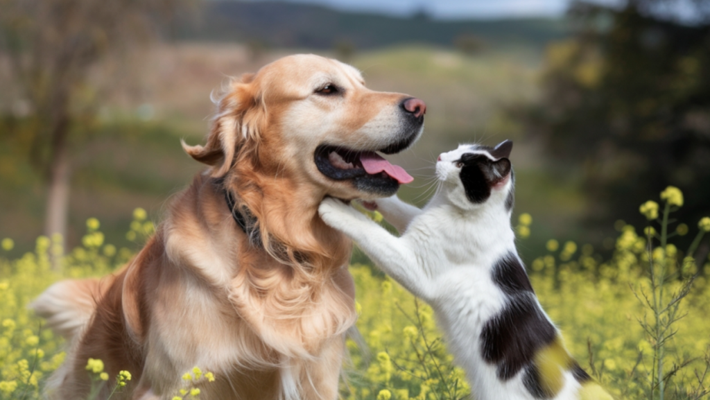 Cat, dog, katt, hund
