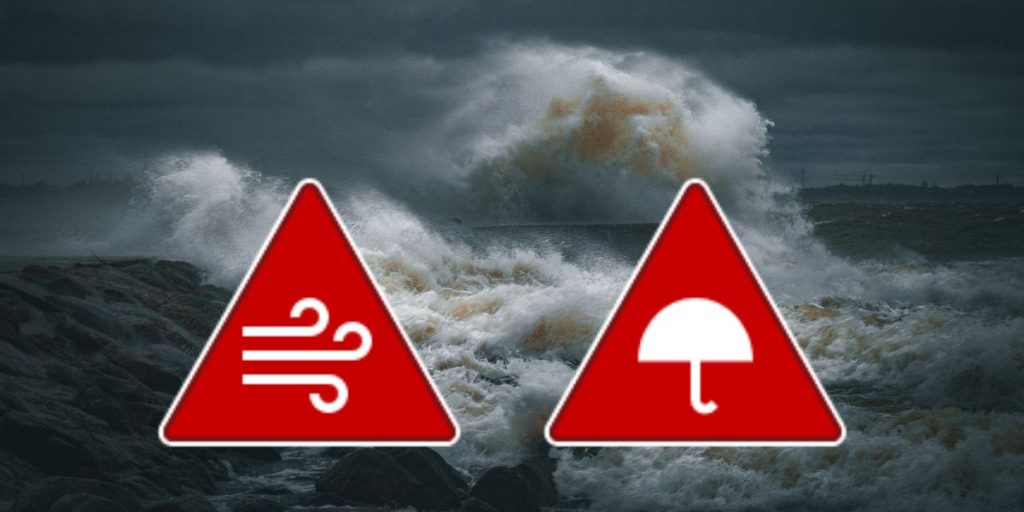 Ekstremværet Amy, rødt farevarsel, høststorm