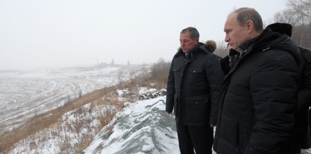 Vladimir_Putin_2012_Korkino with Konstantin Strukov
