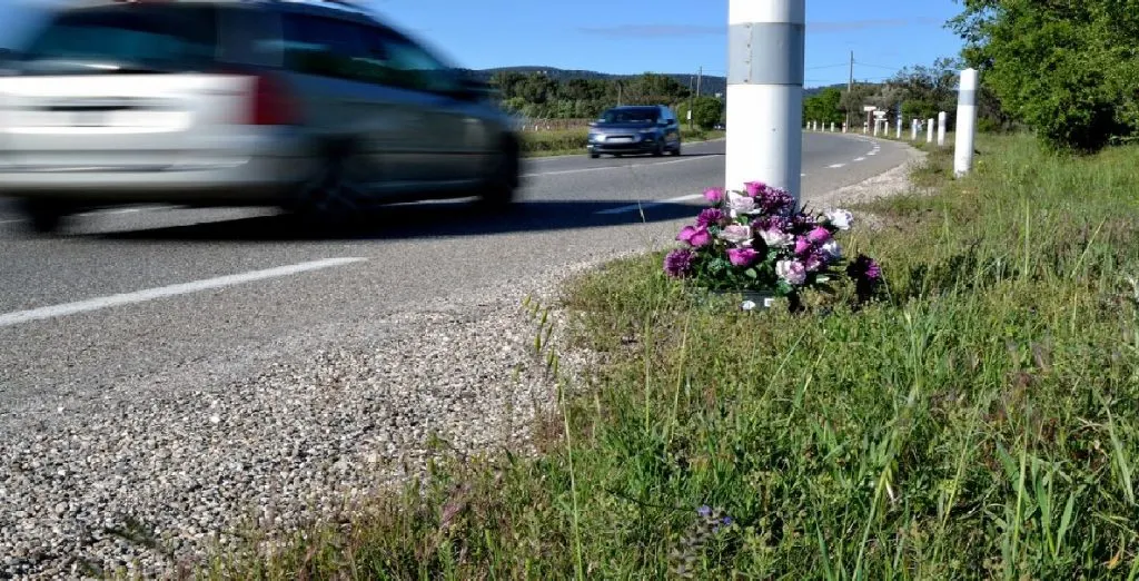 car crash flower