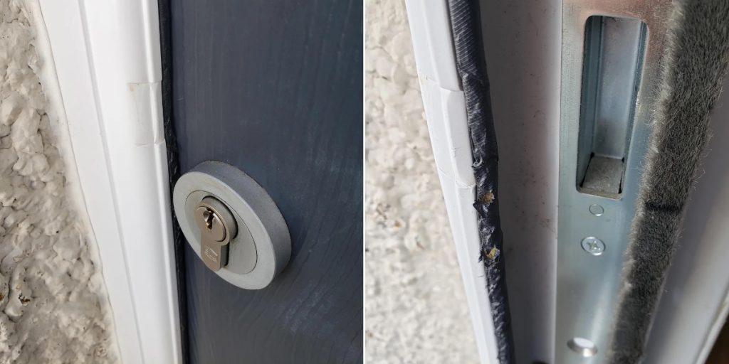 Mand opdager mærkeligt mærke på sin dørkarm: Så skynder han sig at gøre 1 ting
