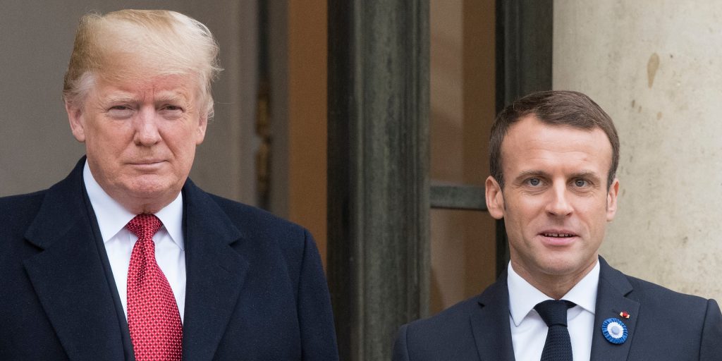 Donald Trump/ Emmanuel Macron/US/FR