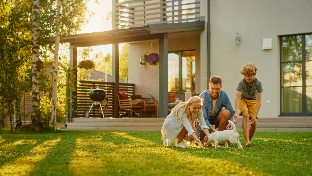 garden, family, child