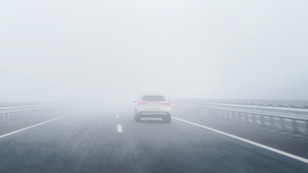 foggy weather car driving