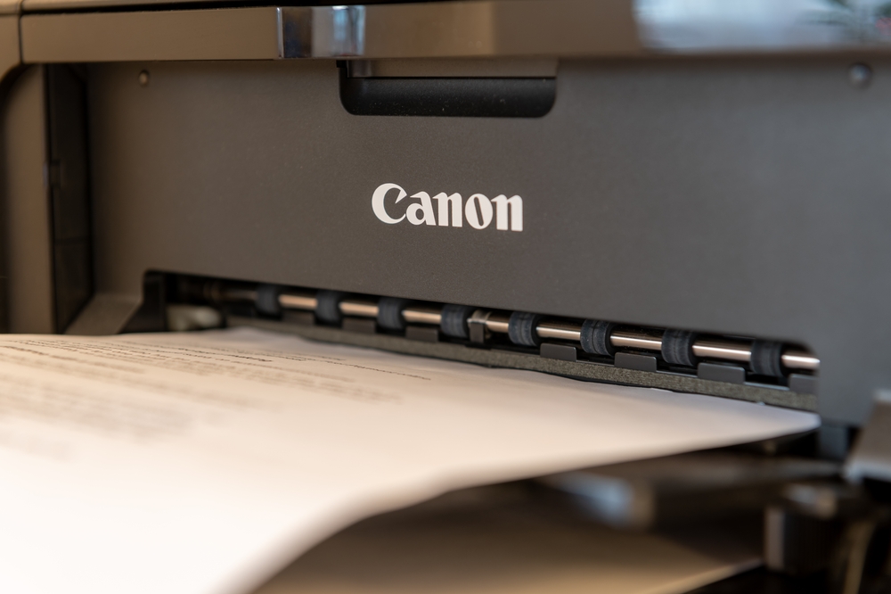 Close,Up,Of,A,Canon,Inkjet,Printer