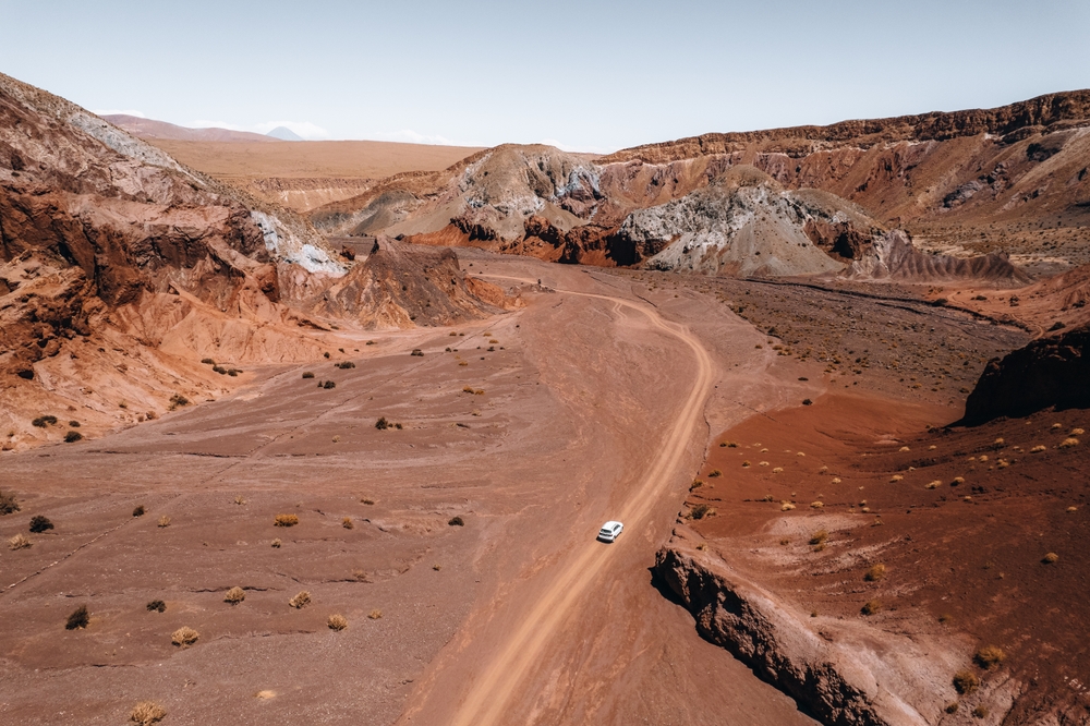 Rainbow,Valley,Red,Rocks,In,San,Pedro,De,Atacama,Desert