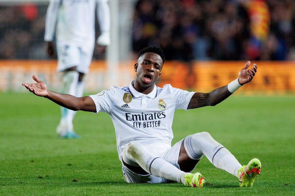 Barcelona,-,Apr,5:,Vinicius,In,Action,During,The,Copa