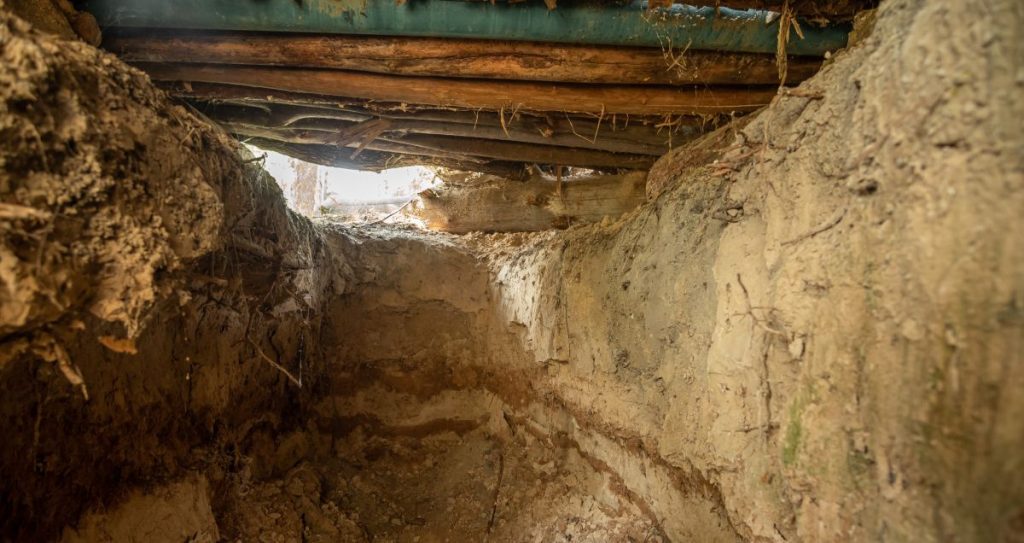 bunker skyttegrav frontline