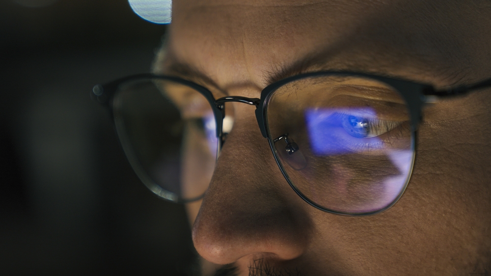 Close,Up,Male,Eyes,In,Glasses,Eye,Strain,Problem,Medicine hacker