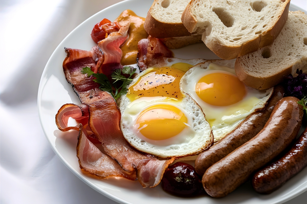 Eggs, breakfast