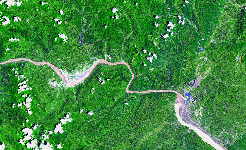 Three Gorges Dam, NASA, China, Kina
