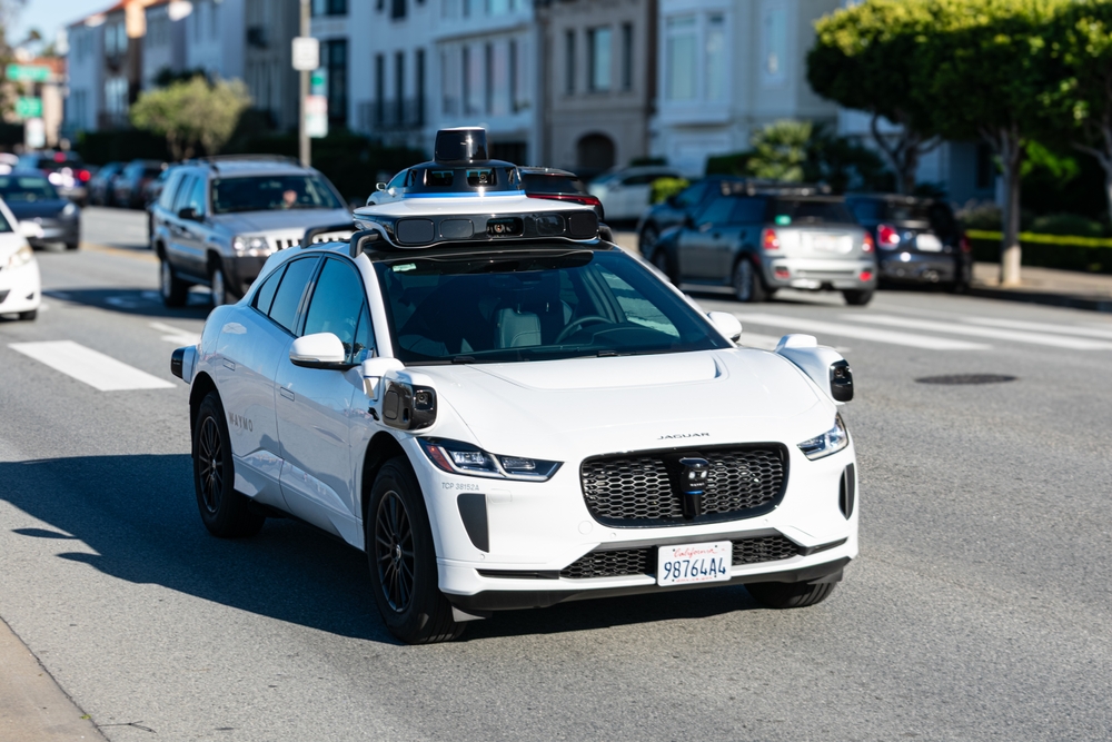 Waymo,One,Jaguar,Driverless,Autonomous,Car,Equipped,With,Lidar,Sensors