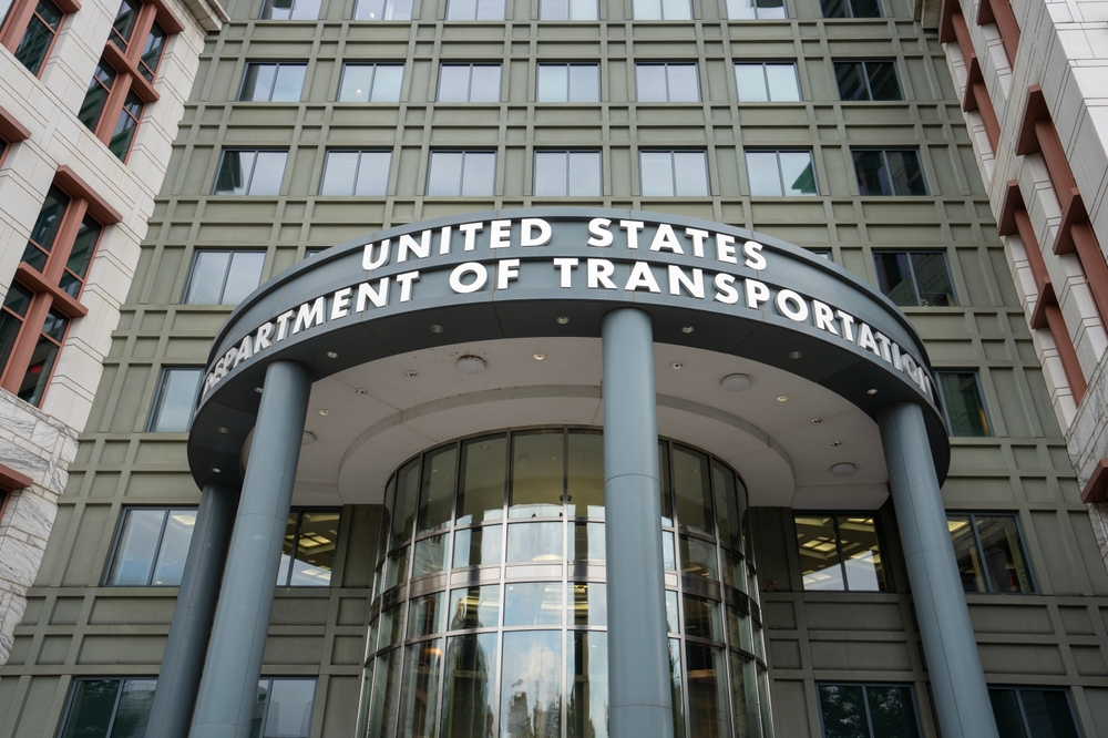 The headquarters building of the U.S. Department of Transportation (DOT) in Washington, DC
