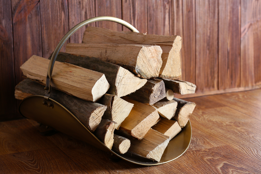 Firewood, fireplace