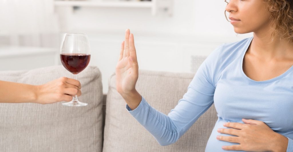 Pregnant woman alcohol