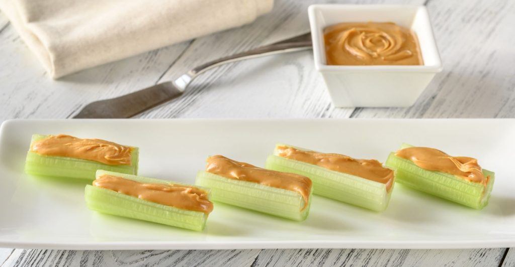 Celery peanut butter