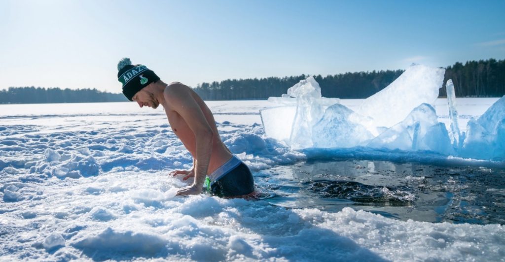 Vinterbade, vinterbada, cold plunge