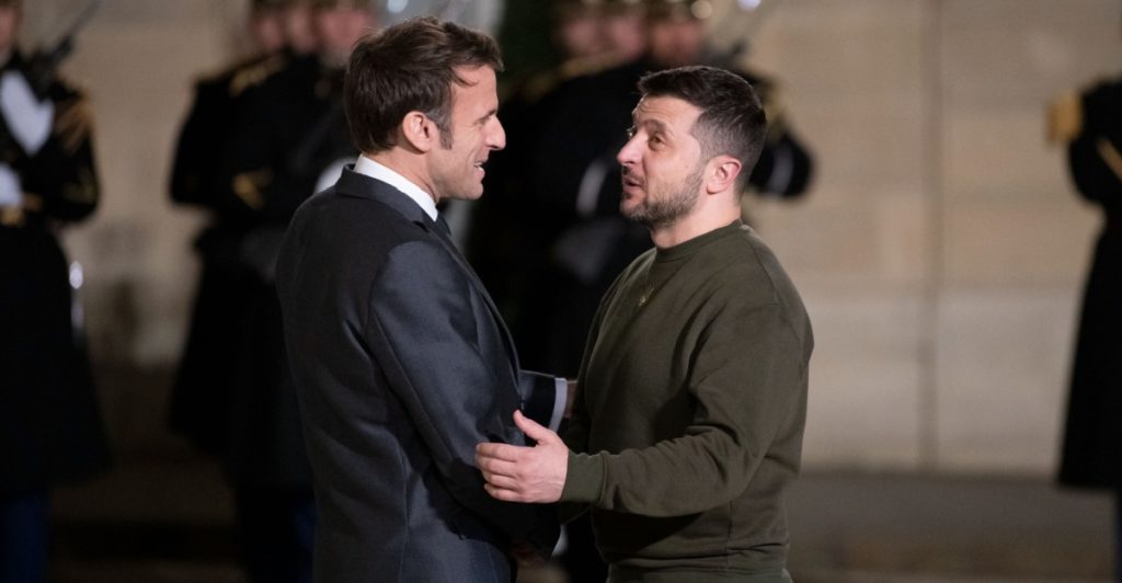Emmanuel Macron, Zelenskyj